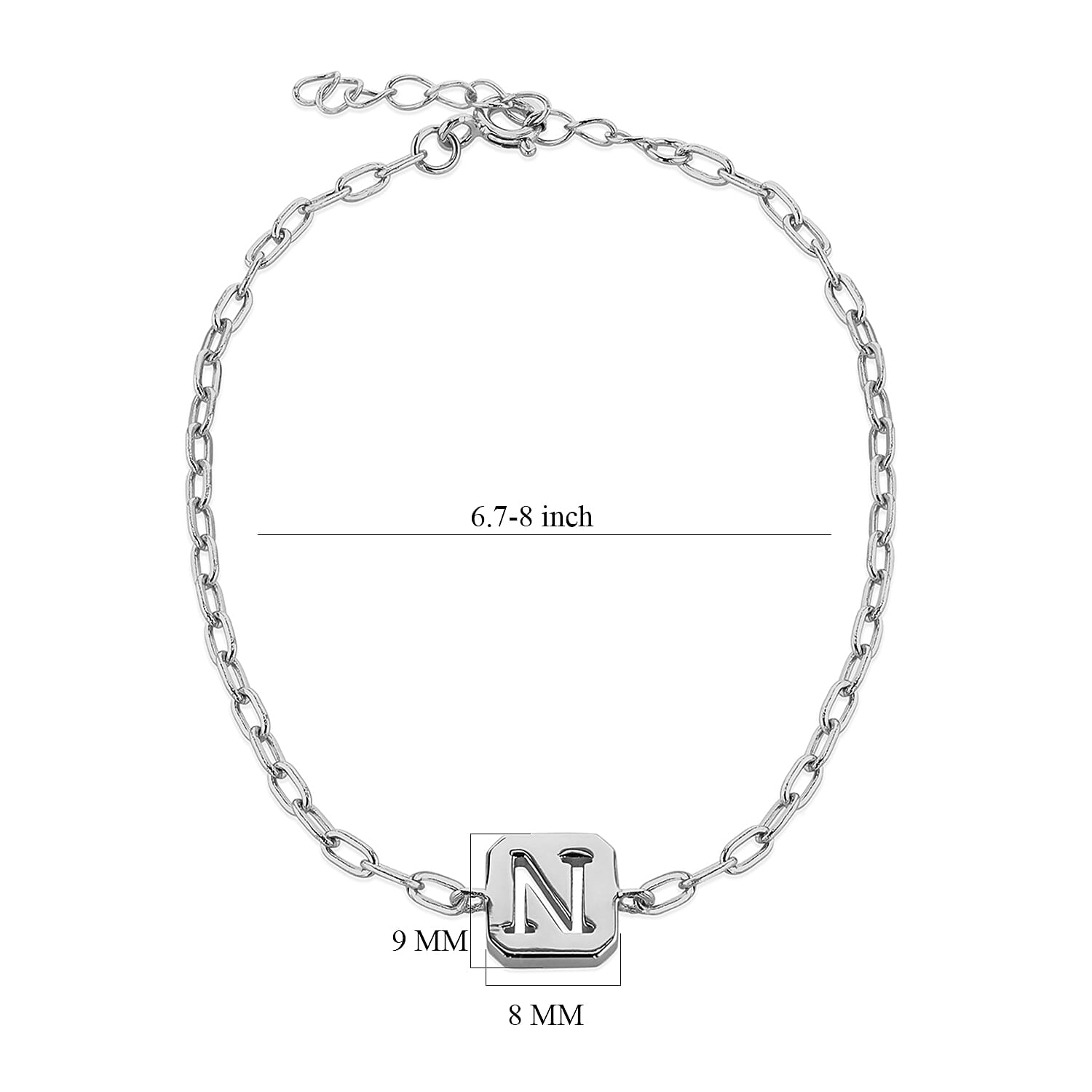 Sterling Silver Bracelet (Size - 8)