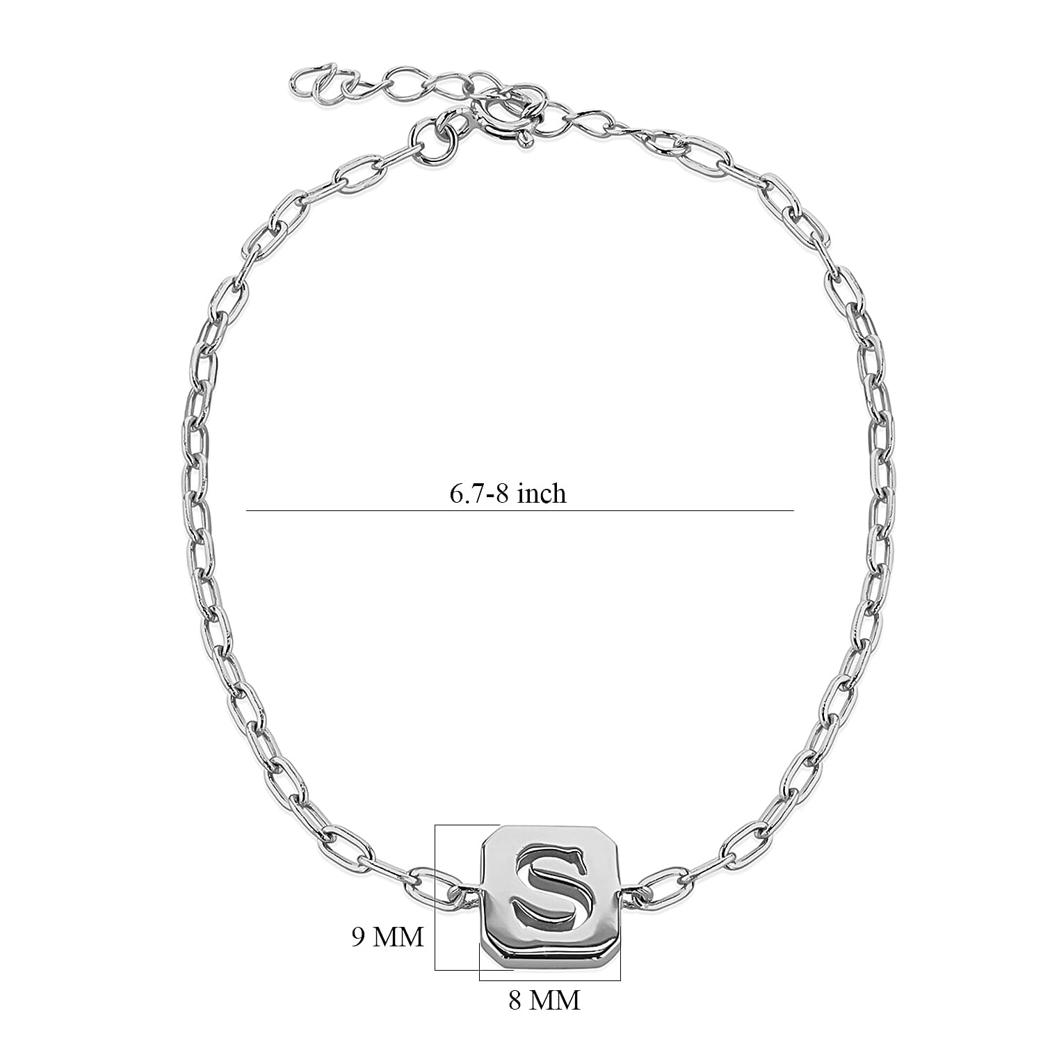 Sterling Silver Bracelet (Size - 8)