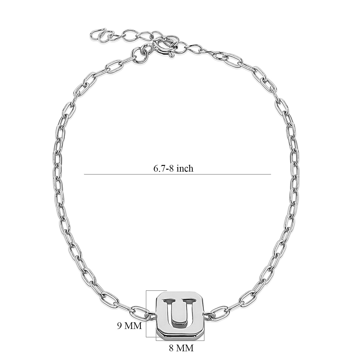 Sterling Silver Bracelet (Size - 8)