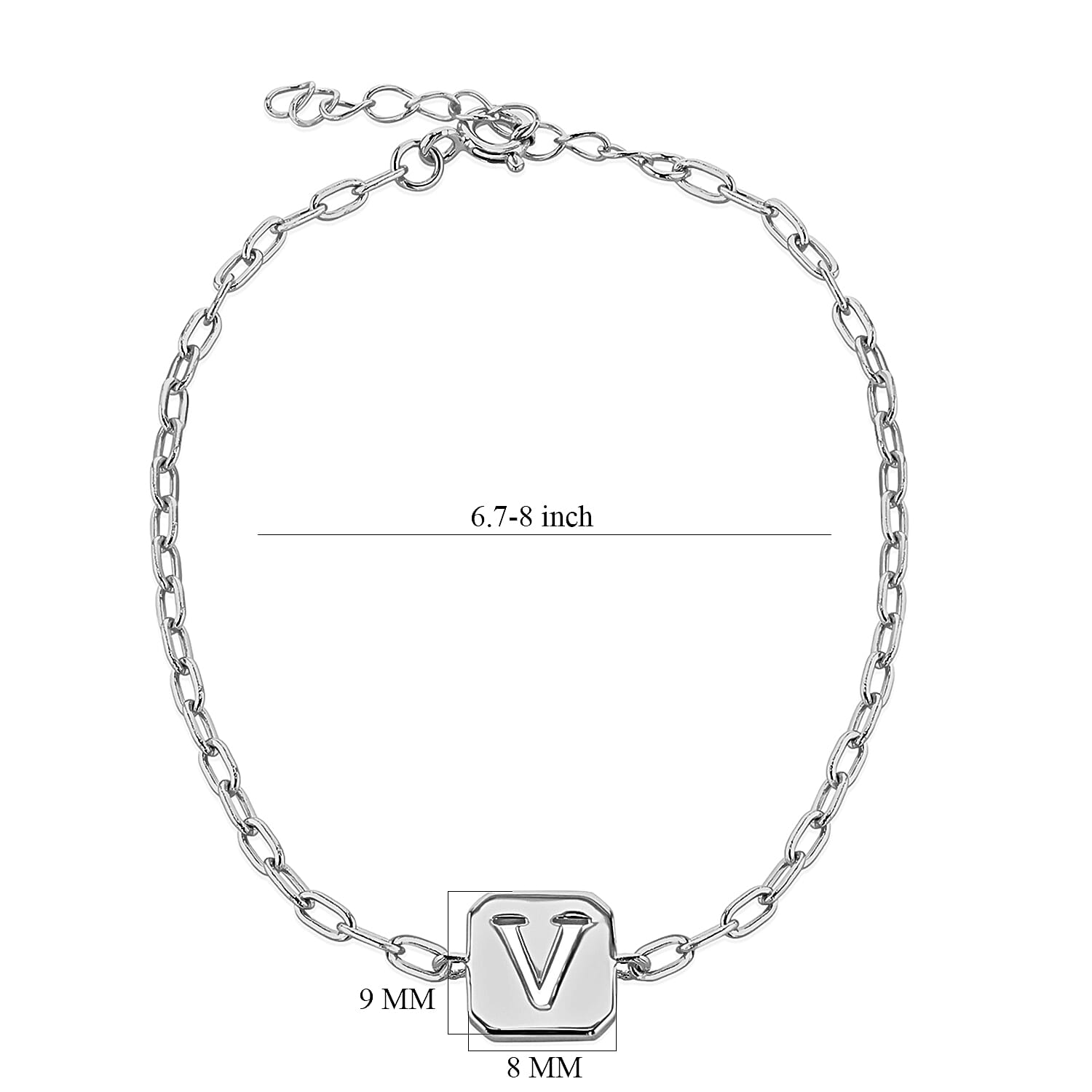 Sterling Silver Bracelet (Size - 8)