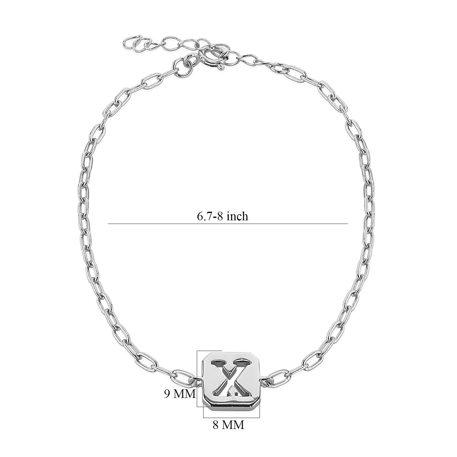 Sterling Silver Bracelet (Size - 8)