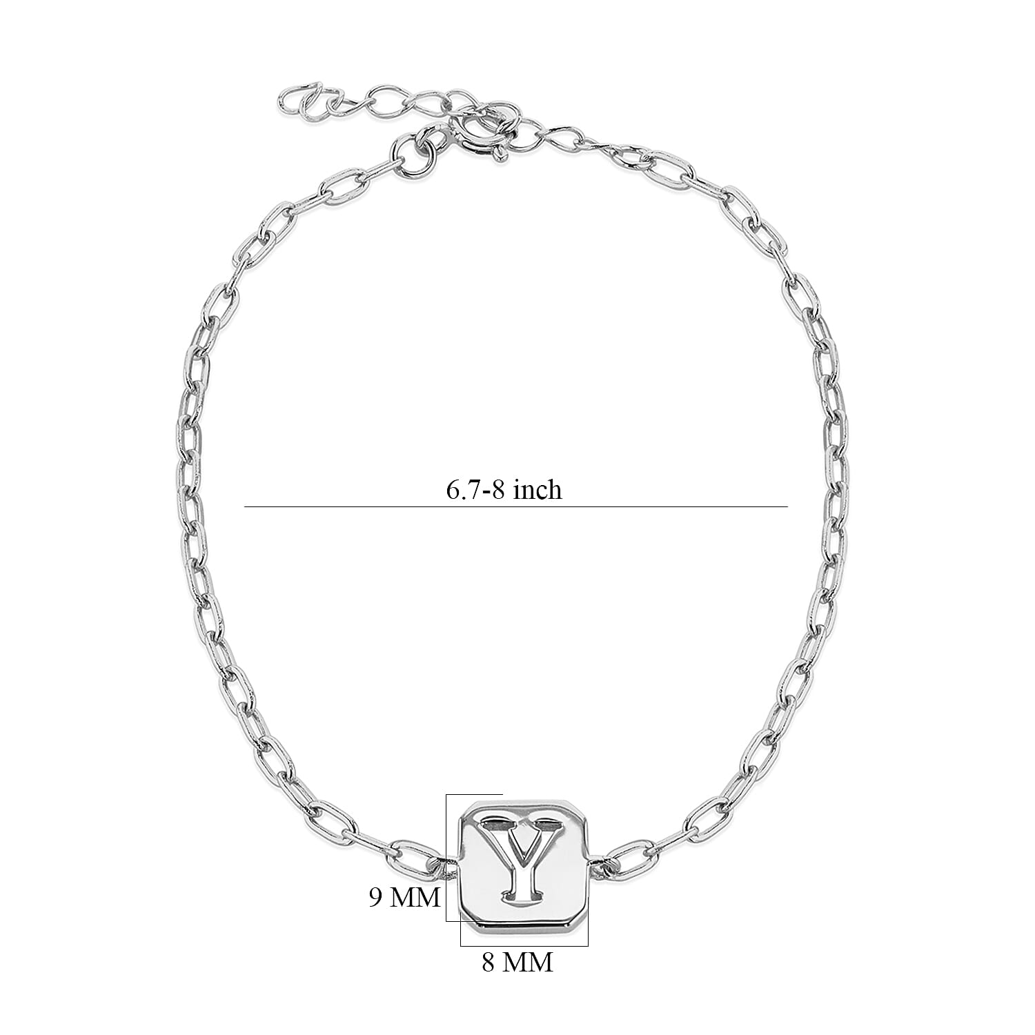 Sterling Silver Bracelet (Size - 8)