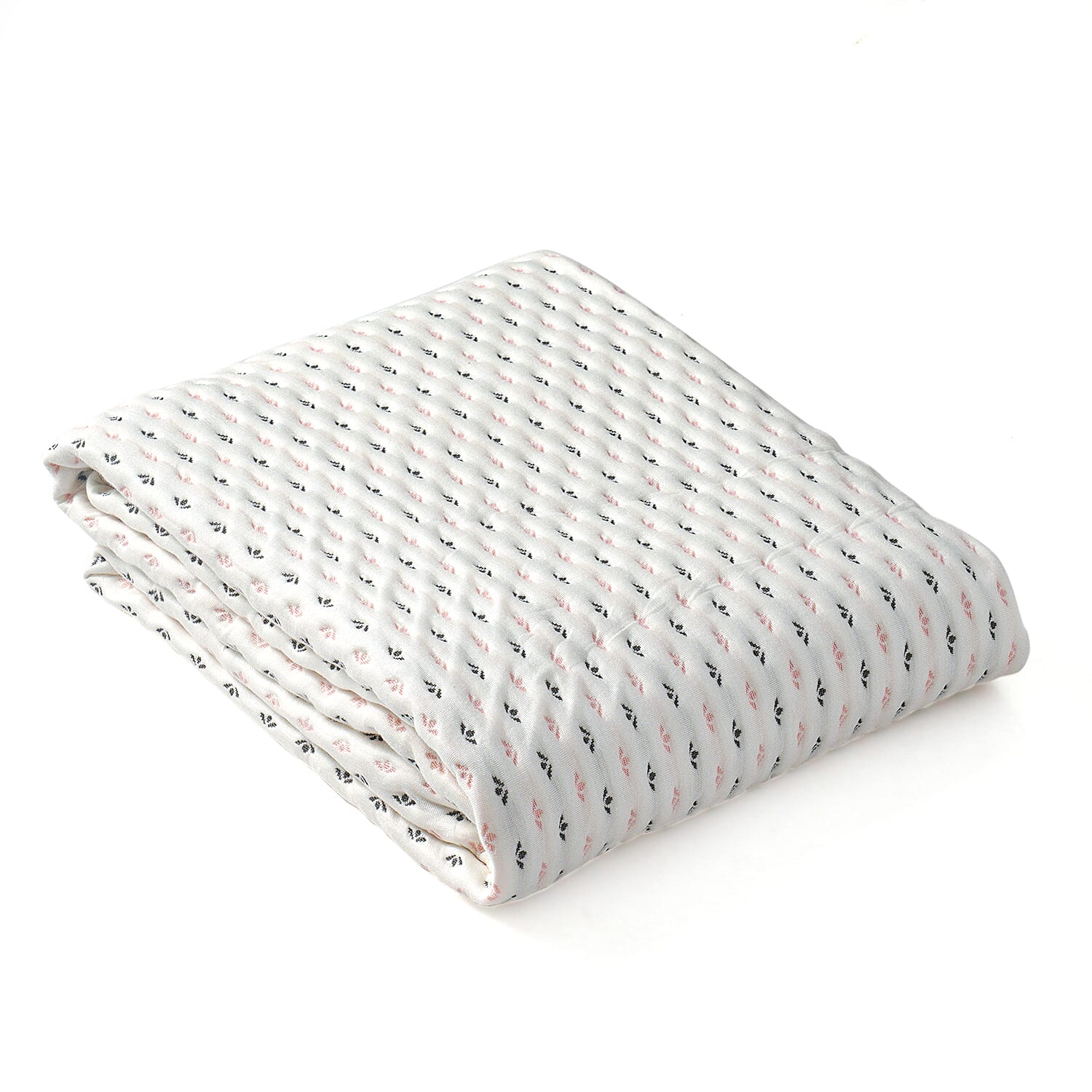 Jacquared 100 % Viscose Soft Summer Throw with Bag (Size 228x145 cm) - Pink Wings