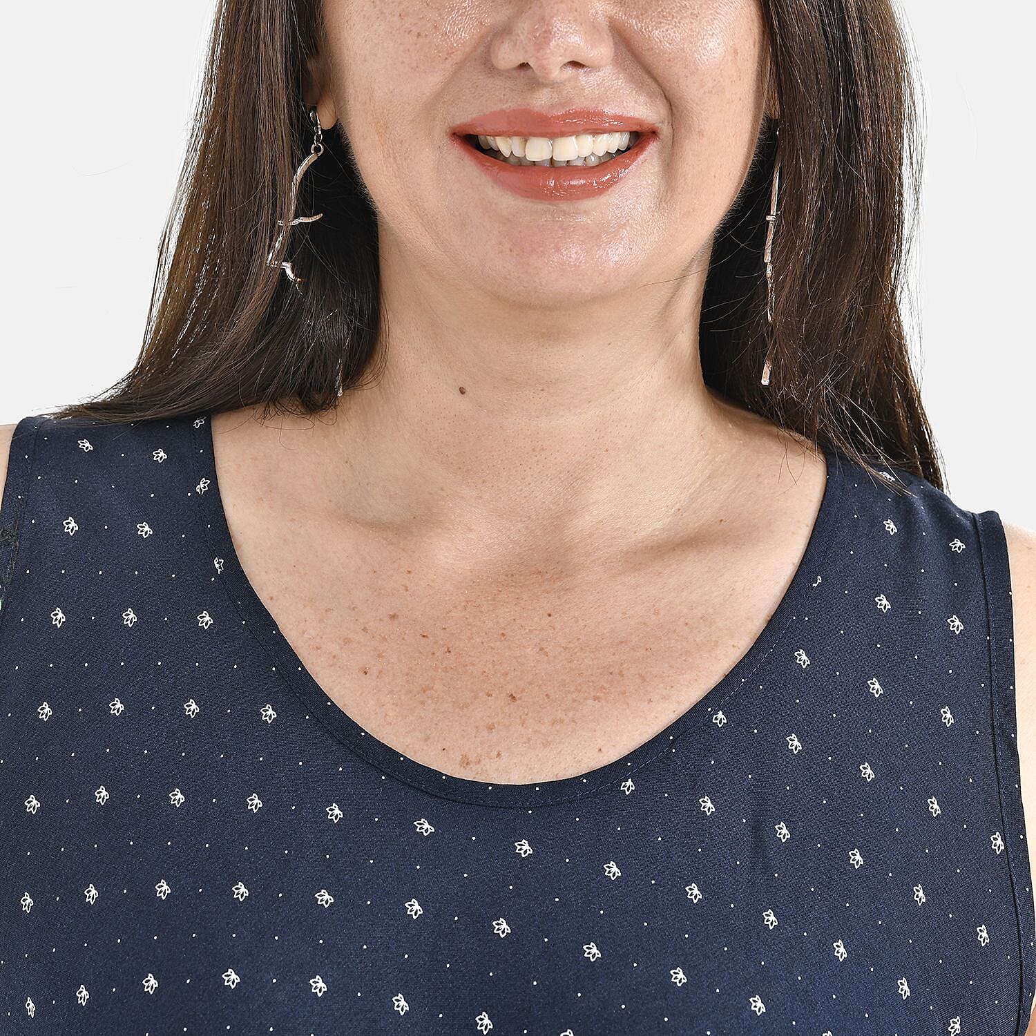 OTO - Tamsy 100% Viscose Floral Print Umbrella Midi Dress (One Size, 8-16) - Mint Green