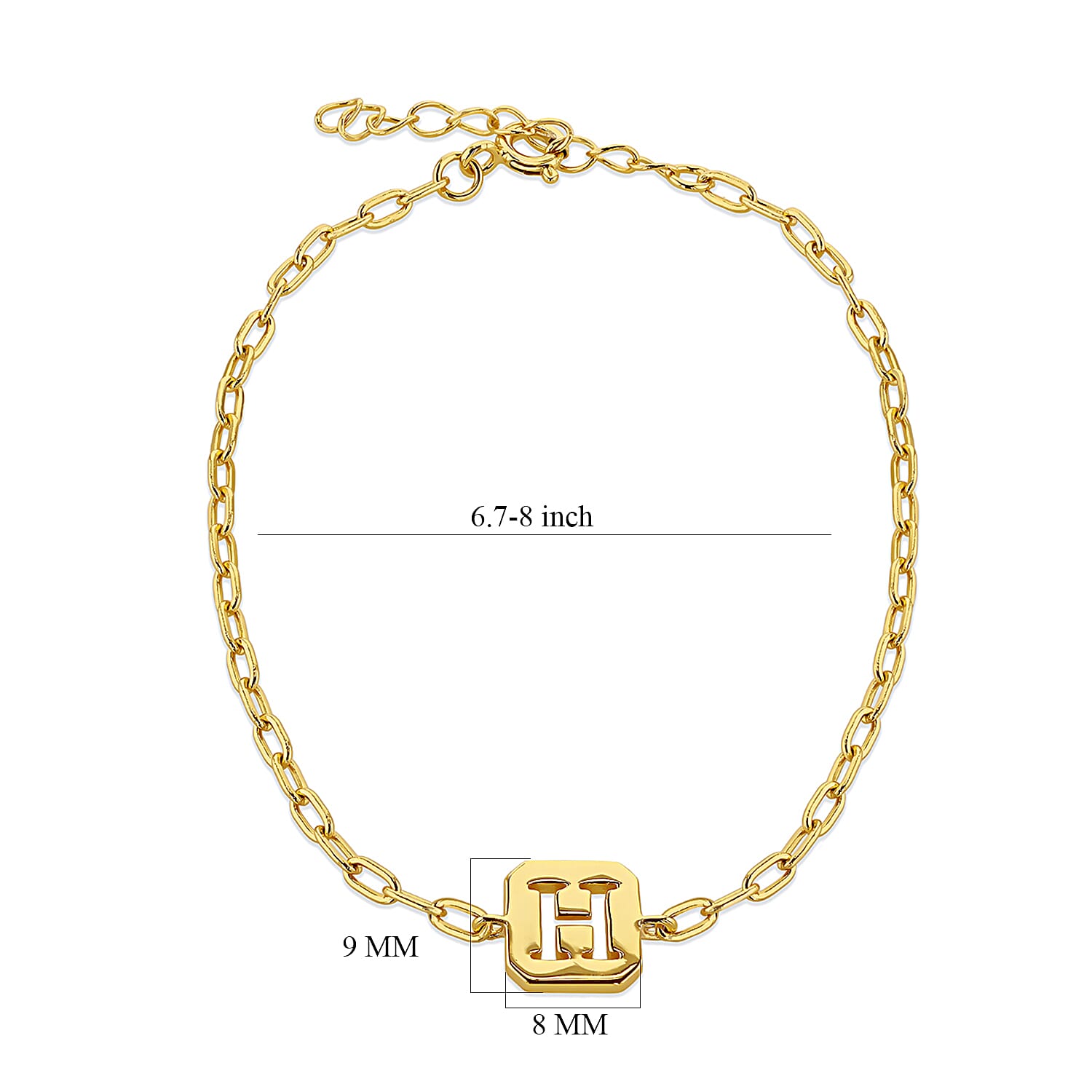 Sterling Silver Bracelet (Size - 8)