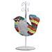 Bird Figure Iron Based Beaded Keyring Holder - Multi