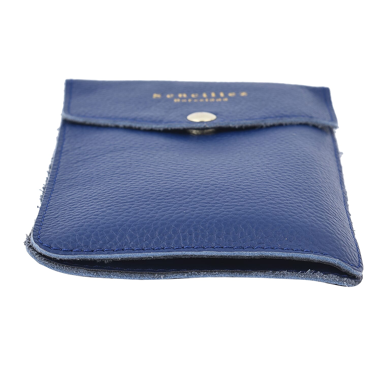 SENCILLEZ 100% Genuine Leather Cell Phone Crossbody Bag with Shoulder Strap (Size 18x12x1Cm) - Navy