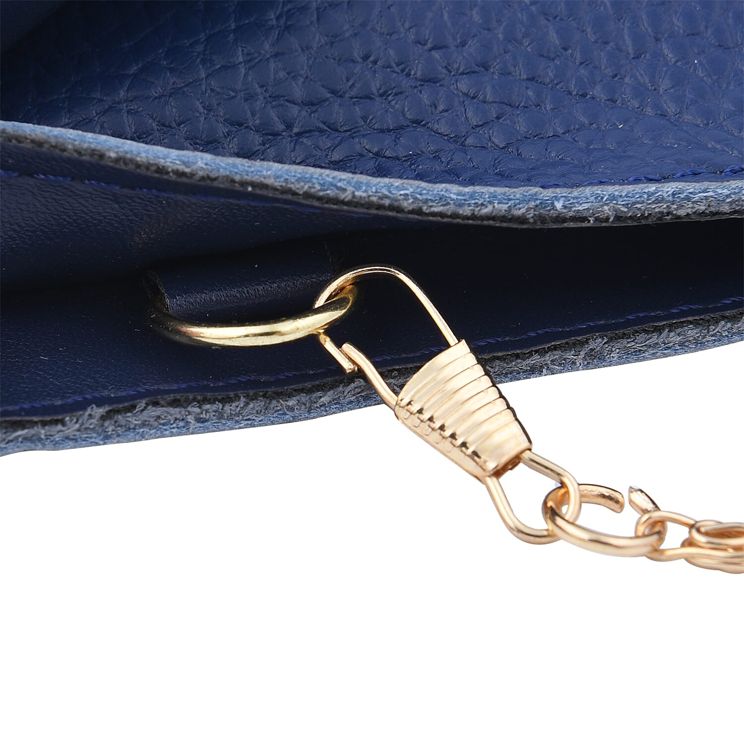 SENCILLEZ 100% Genuine Leather Cell Phone Crossbody Bag with Shoulder Strap (Size 18x12x1Cm) - Navy