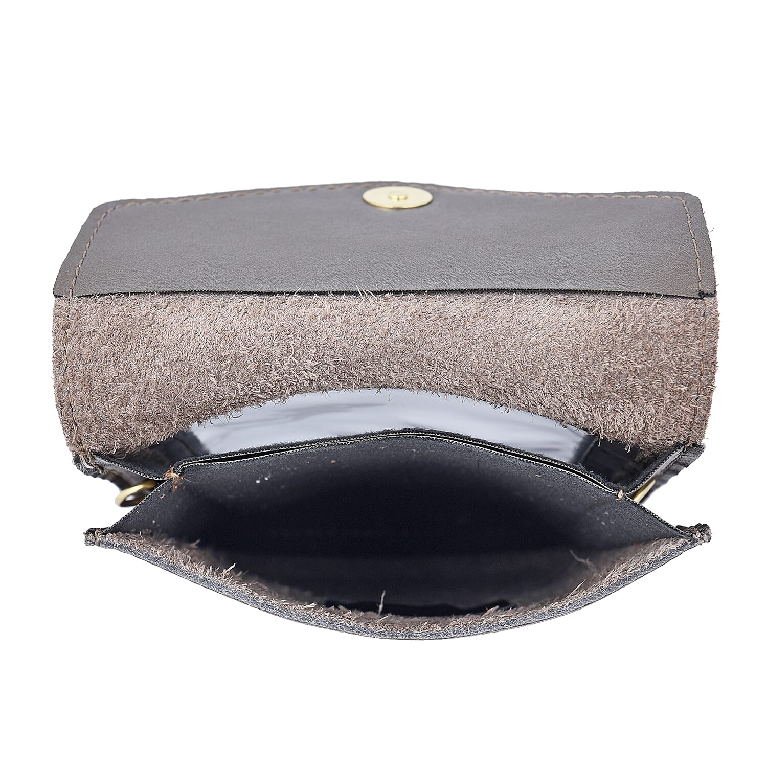 SENCILLEZ 100% Genuine Leather Cell Phone Crossbody Bag with Shoulder Strap (Size 18x12x1Cm) - Bronze