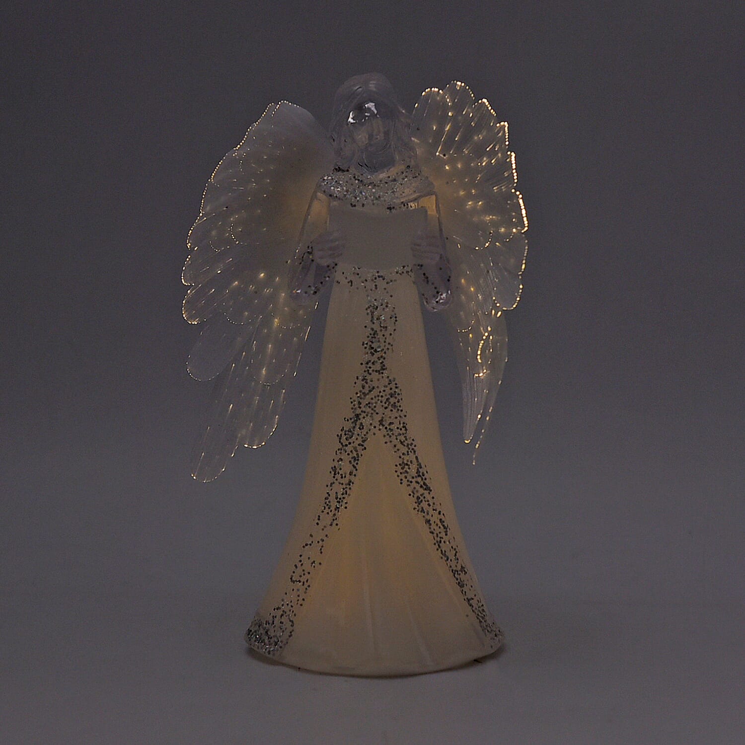 Little Fiber Angel with Warm Light (3xAAA Battery Not Included)