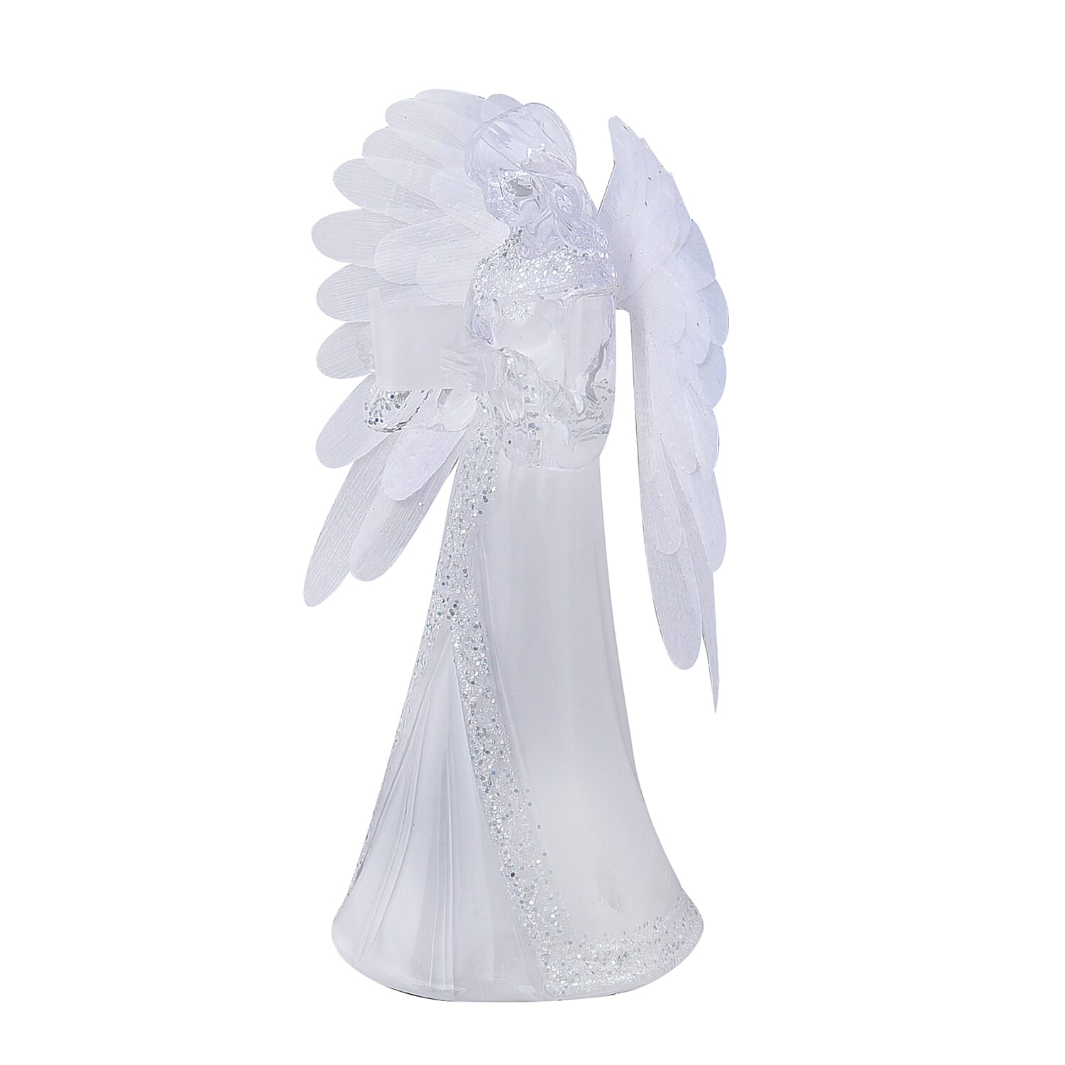 Little Fiber Angel with Warm Light (3xAAA Battery Not Included)