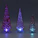 Set of 3 - Christmas LED Tree Light (Size 31x8 Cm, 26x8 Cm & 19x3Cm) - Red - Requires 6 AAA Batteries (not Incld)