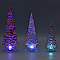 Set of 3 - Christmas LED Tree Light (Size 31x8 Cm, 26x8 Cm & 19x3Cm) - Red - Requires 6 AAA Batteries (not Incld)