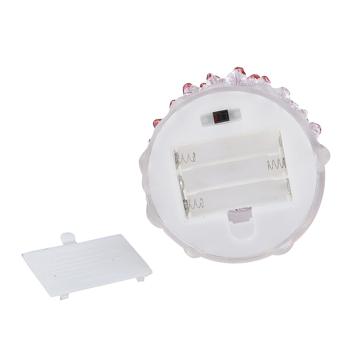 Set of 3 - LED Tree Light (Size 31x8 Cm, 26x8 Cm & 19x3Cm) - Red - Requires 6 AAA Batteries (not Incld)