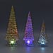 Set of 3 - Christmas LED Tree Light (Size 31x8 Cm, 26x8 Cm & 19x3 Cm) - Gold
