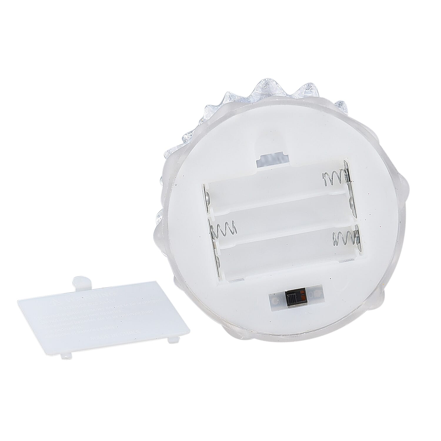 Set of 3 - LED Tree Light (Size 31x8 Cm, 26x8 Cm & 19x3 Cm) - Silver - Requires 6 AAA Batteries (not Incld)