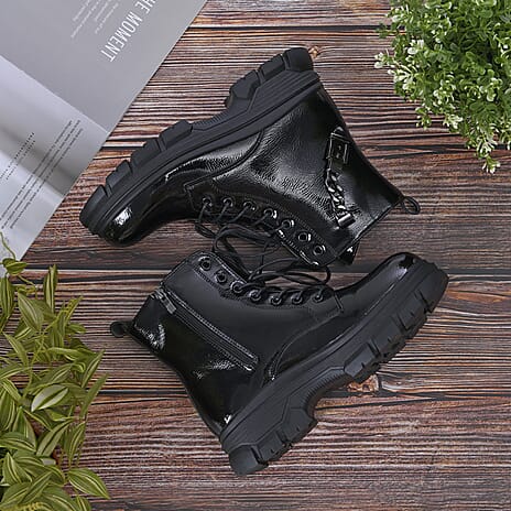 LA MAREY - Womens Ankle Boots (Size 8) - Black