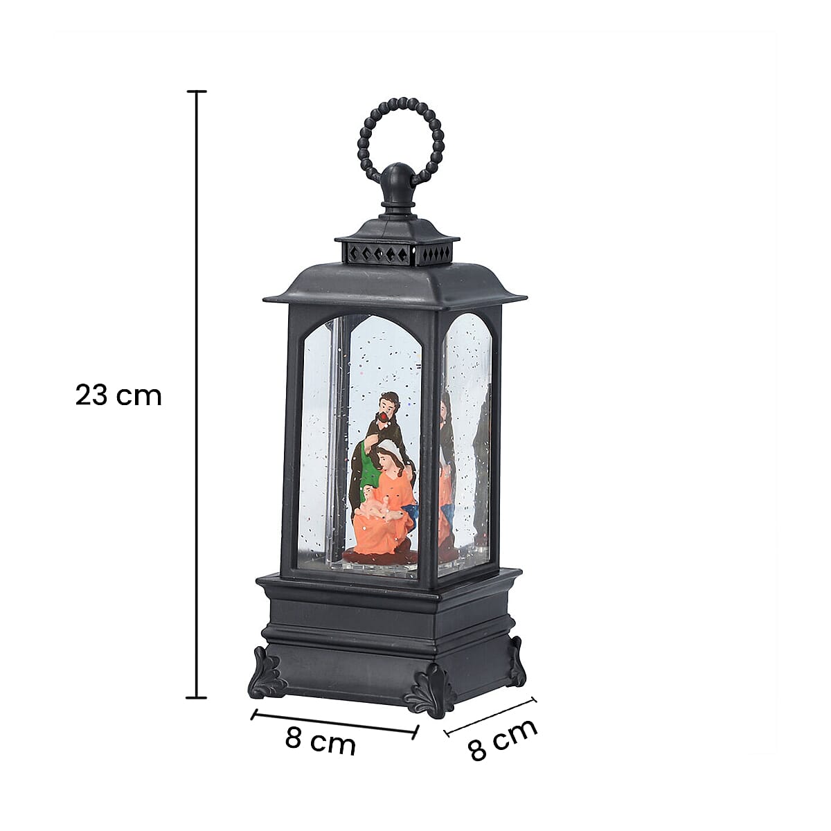 Musical Nativity Lantern (Size 23x8x8Cm) - Requires 3AAA Batteries (Not Incld)