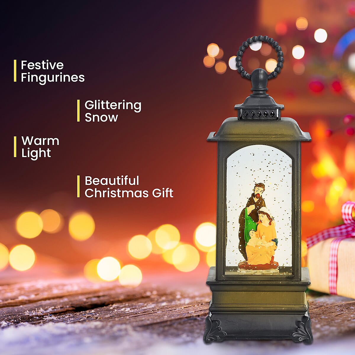 Musical Nativity Lantern (Size 23x8x8Cm) - Requires 3AAA Batteries (Not Incld) Musical Nativity Lantern (Size 23x8x8Cm) - Requires 3AAA Batteries (Not Incld)