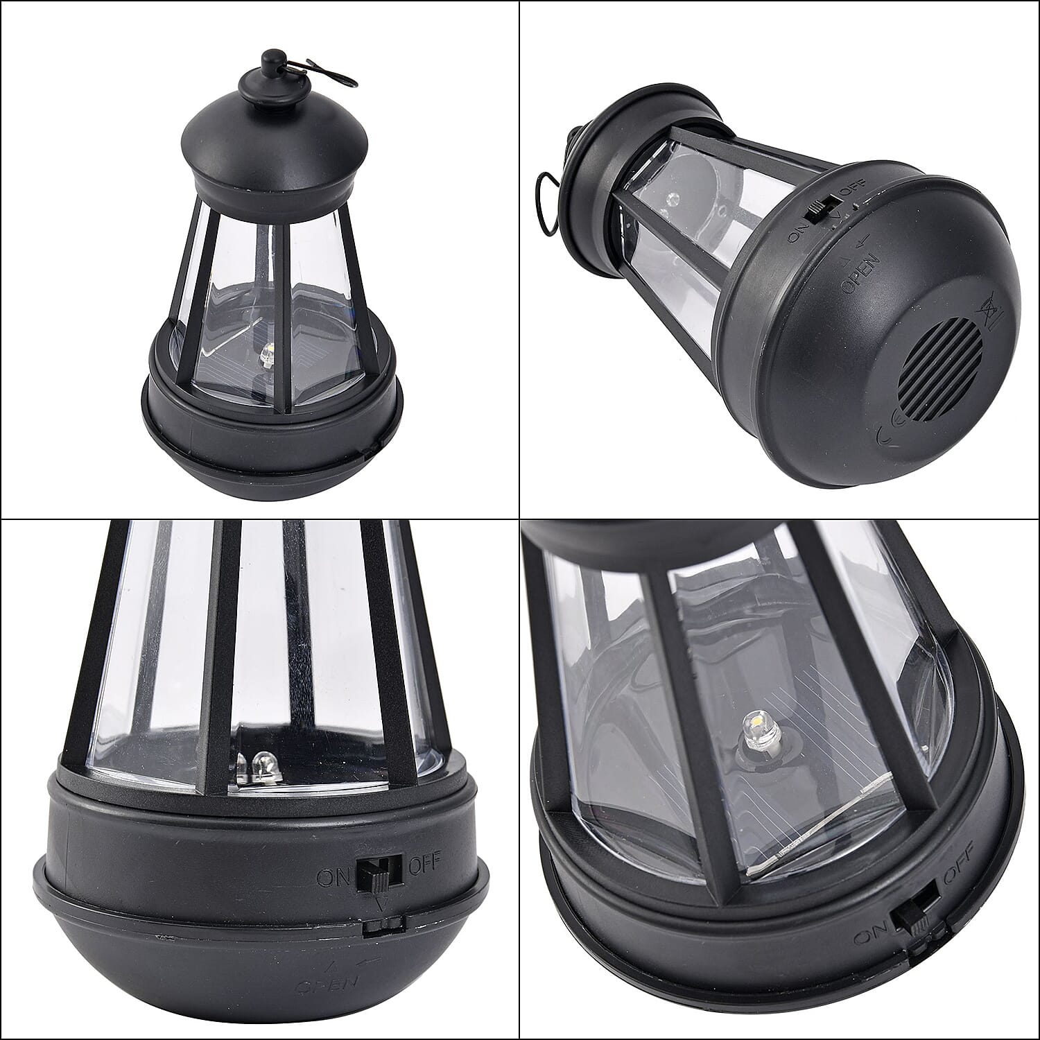 Ornamental Cherub Outdoor Solar Lantern  - Light up to 8 hrs (16.5x 12 x 28cm)