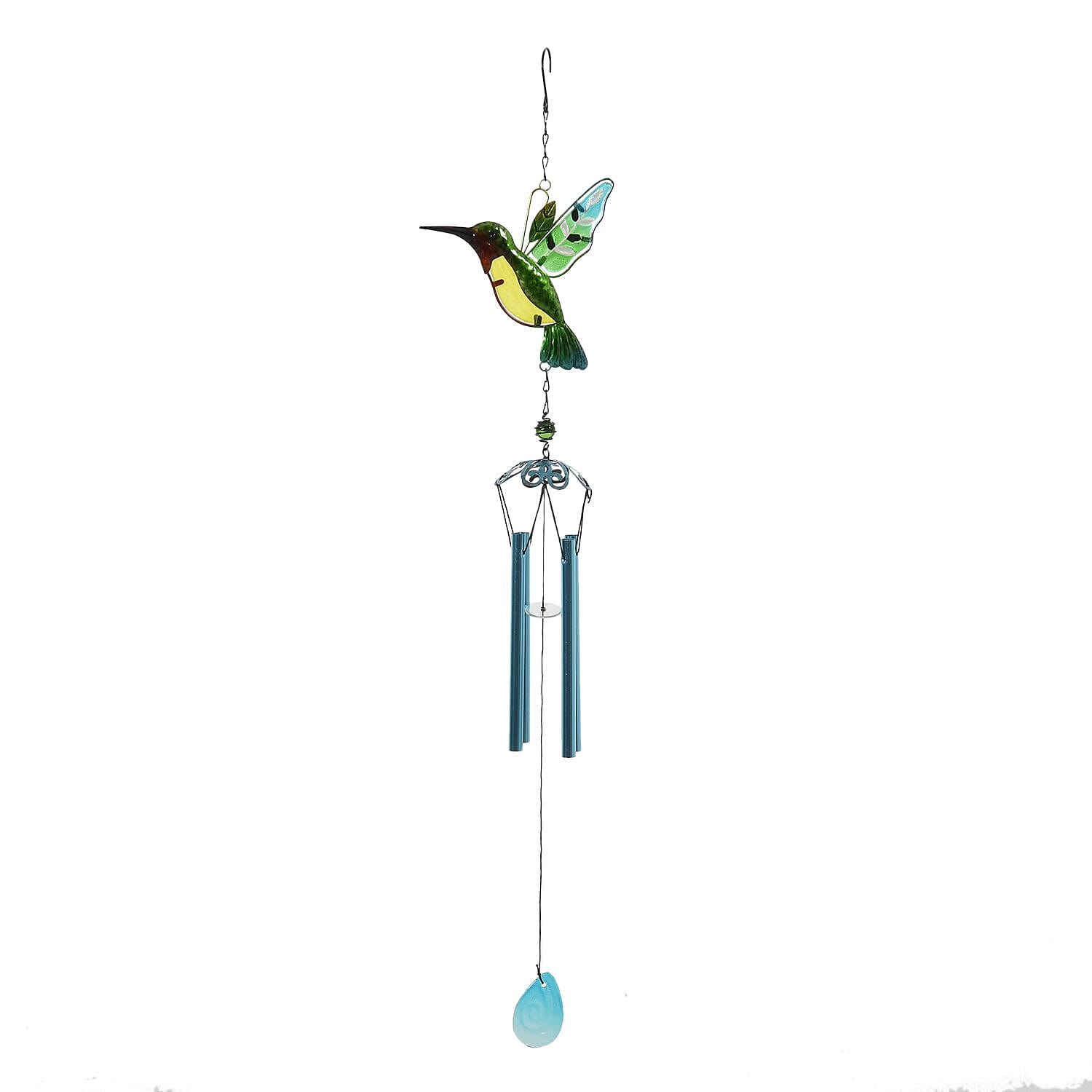Beautiful Humming Bird Wind Chime (Size - Pipe Dia 1.2 cm) - Multi