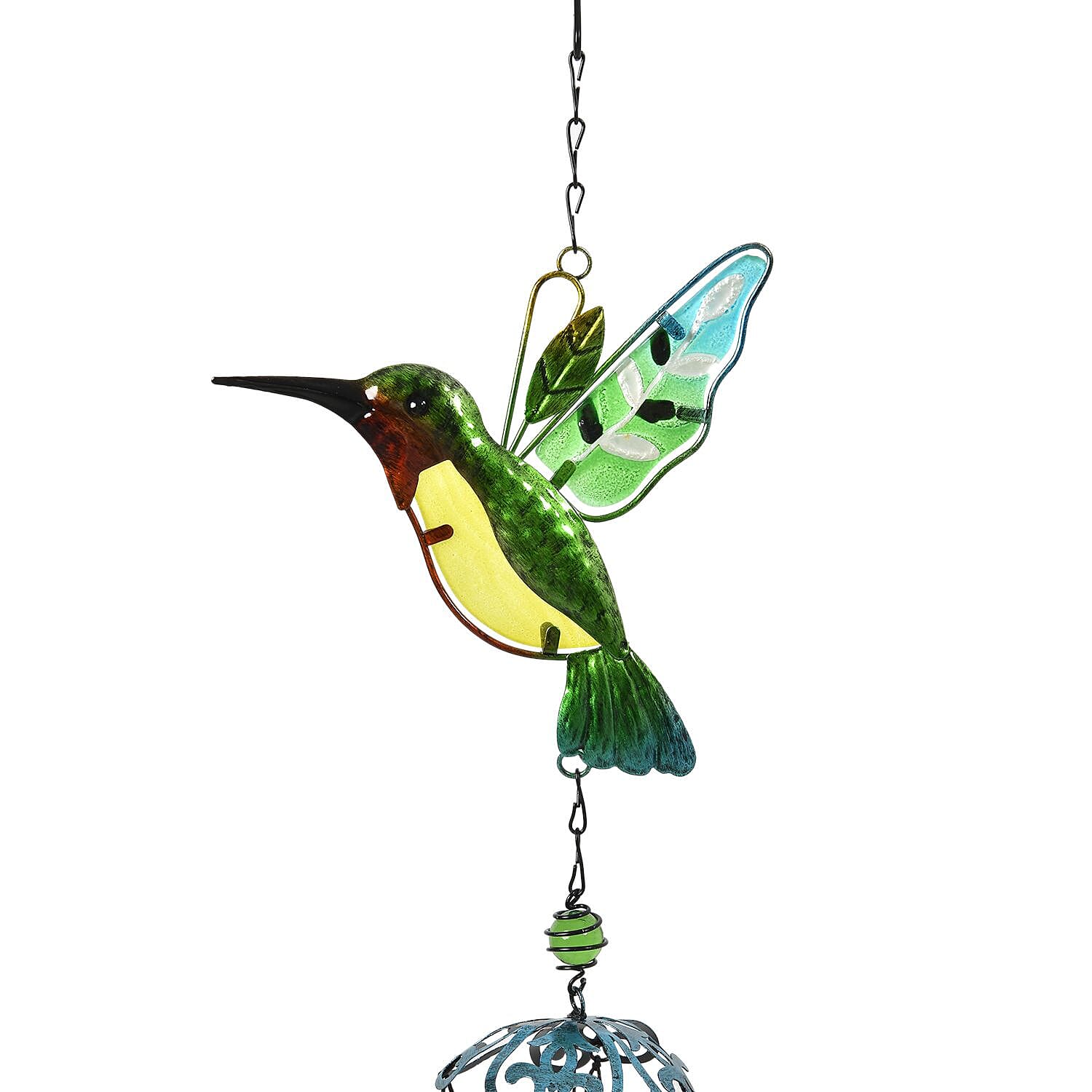 Beautiful Humming Bird Wind Chime (Size - Pipe Dia 1.2 cm) - Multi