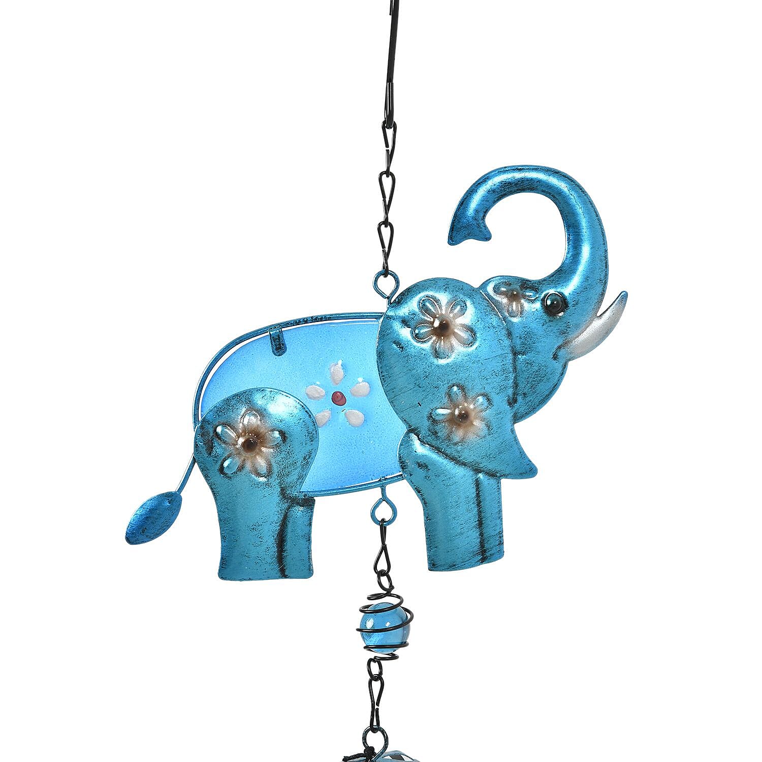 Beautiful Elephant Wind Chime (Size - Pipe Dia 1.2 cm) - Multi