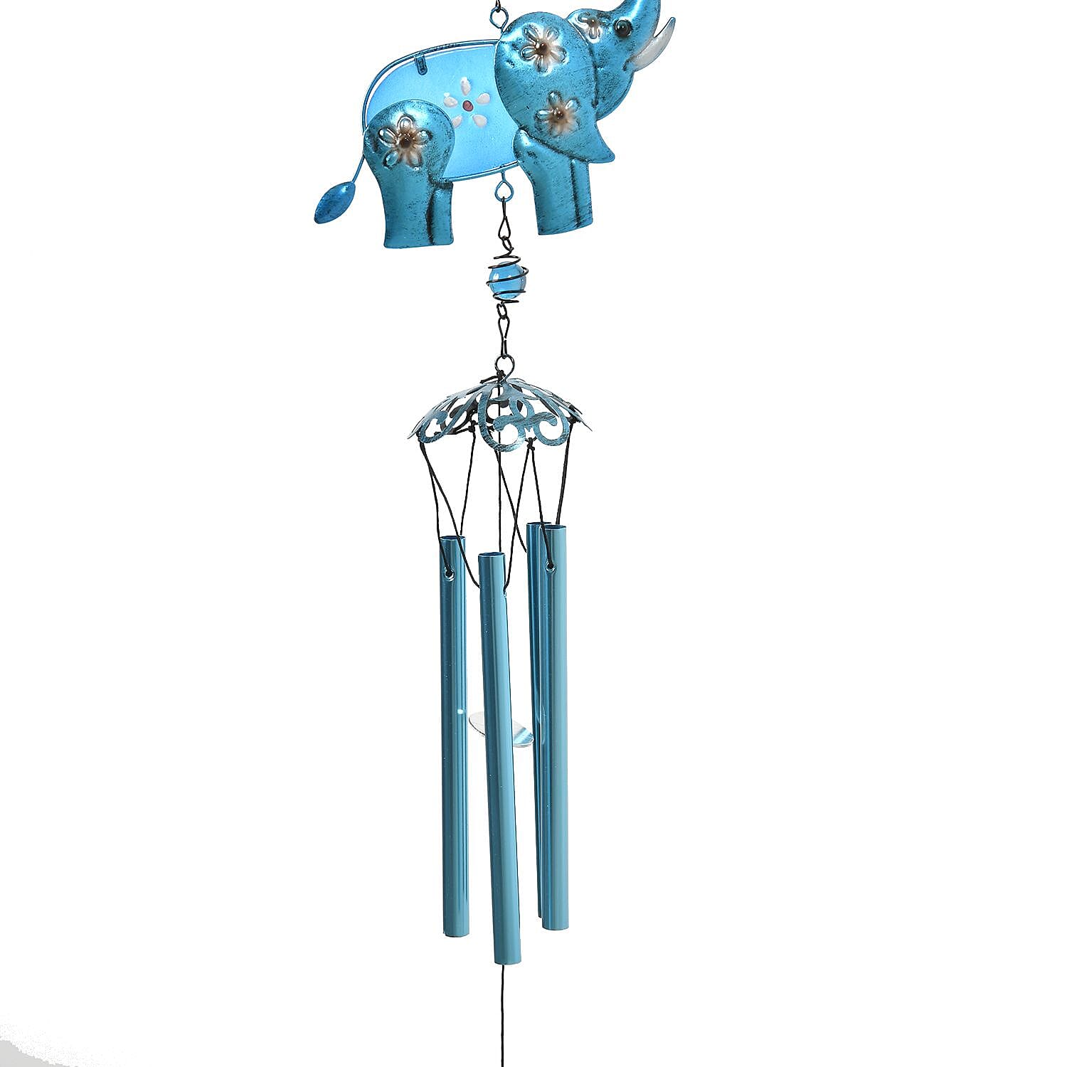 Beautiful Elephant Wind Chime (Size - Pipe Dia 1.2 cm) - Multi