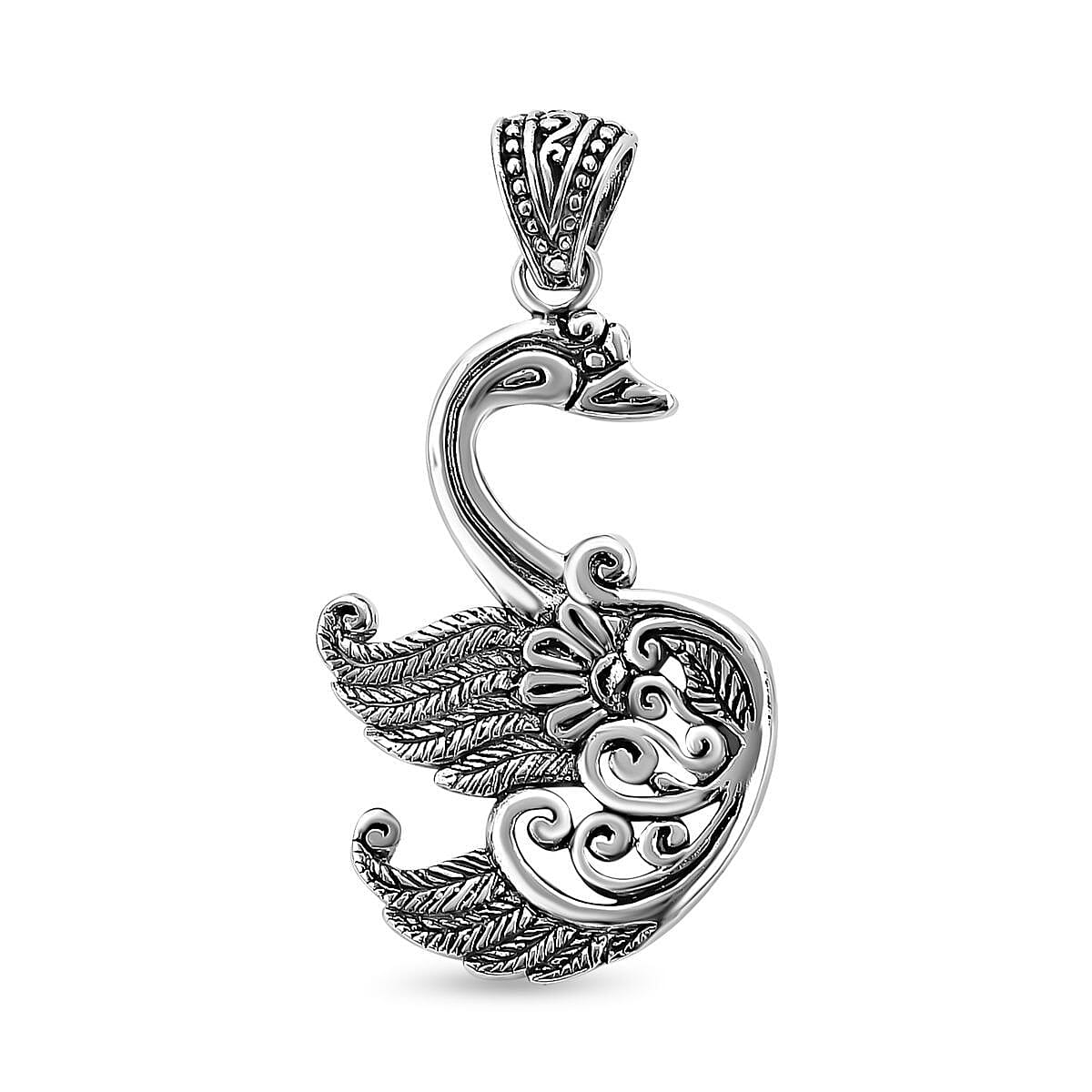 Royal Bali Collection - Sterling Silver Swan Pendant