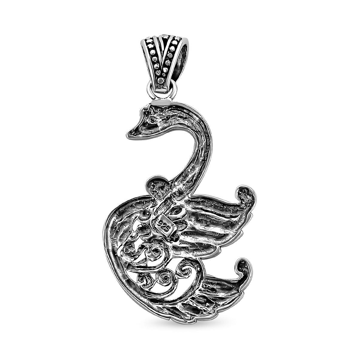 Royal Bali Collection - Sterling Silver Swan Pendant