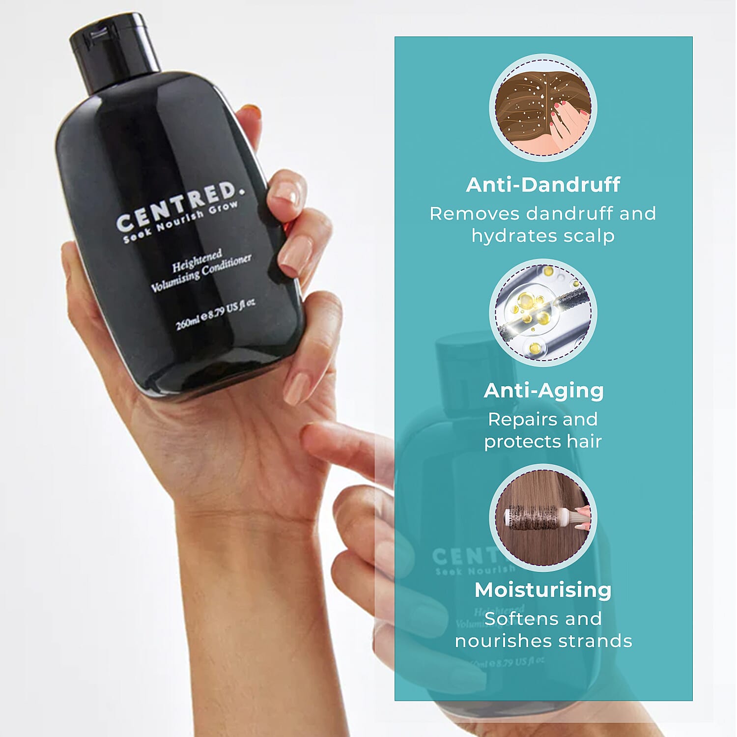 Centred Heightened Volumising Conditioner 260ml Centred Heightened Volumising Conditioner 260ml