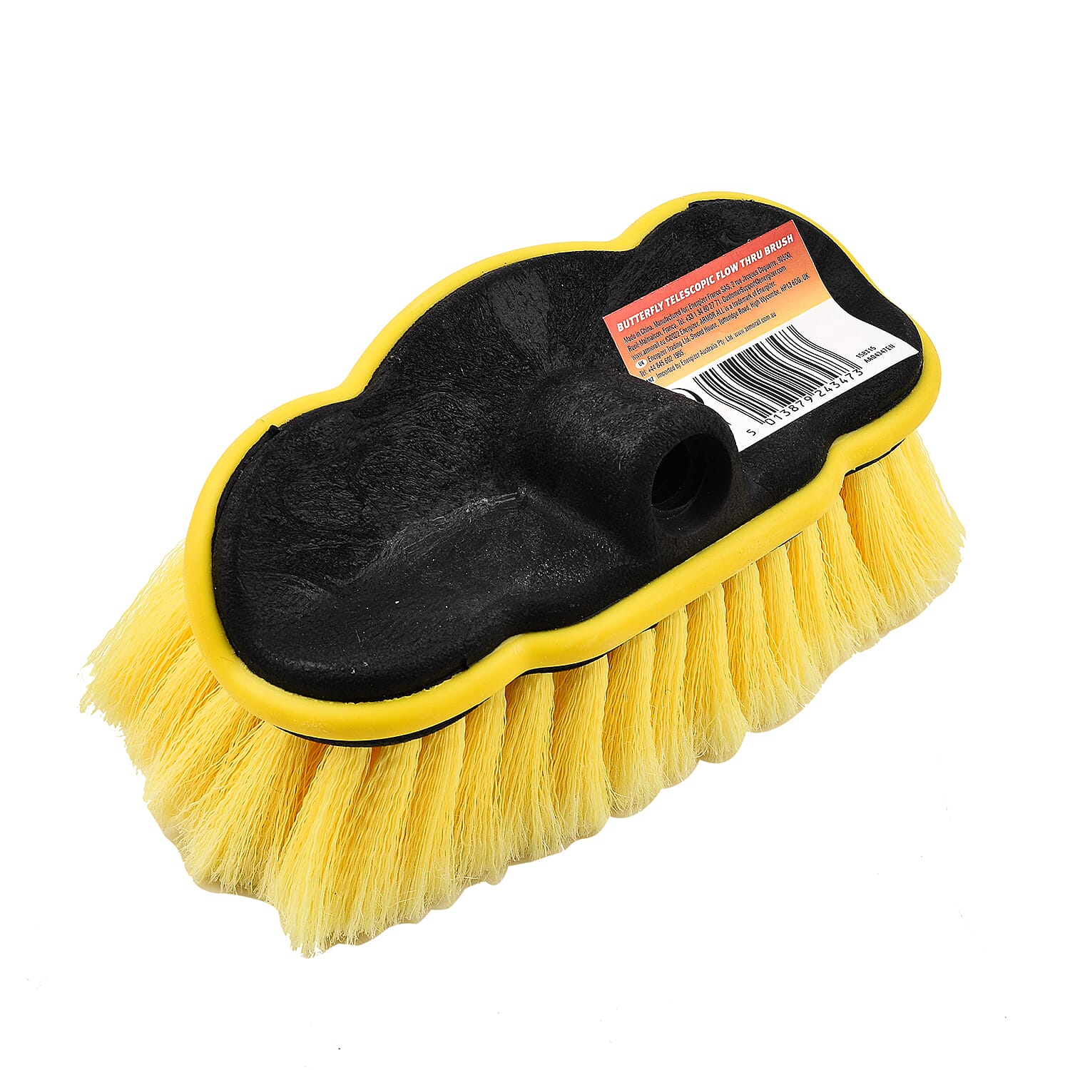 Multipurpose Aluminium Telescopic Extendable Cleaning Soft Brush - Water Fed via Hose Attachment