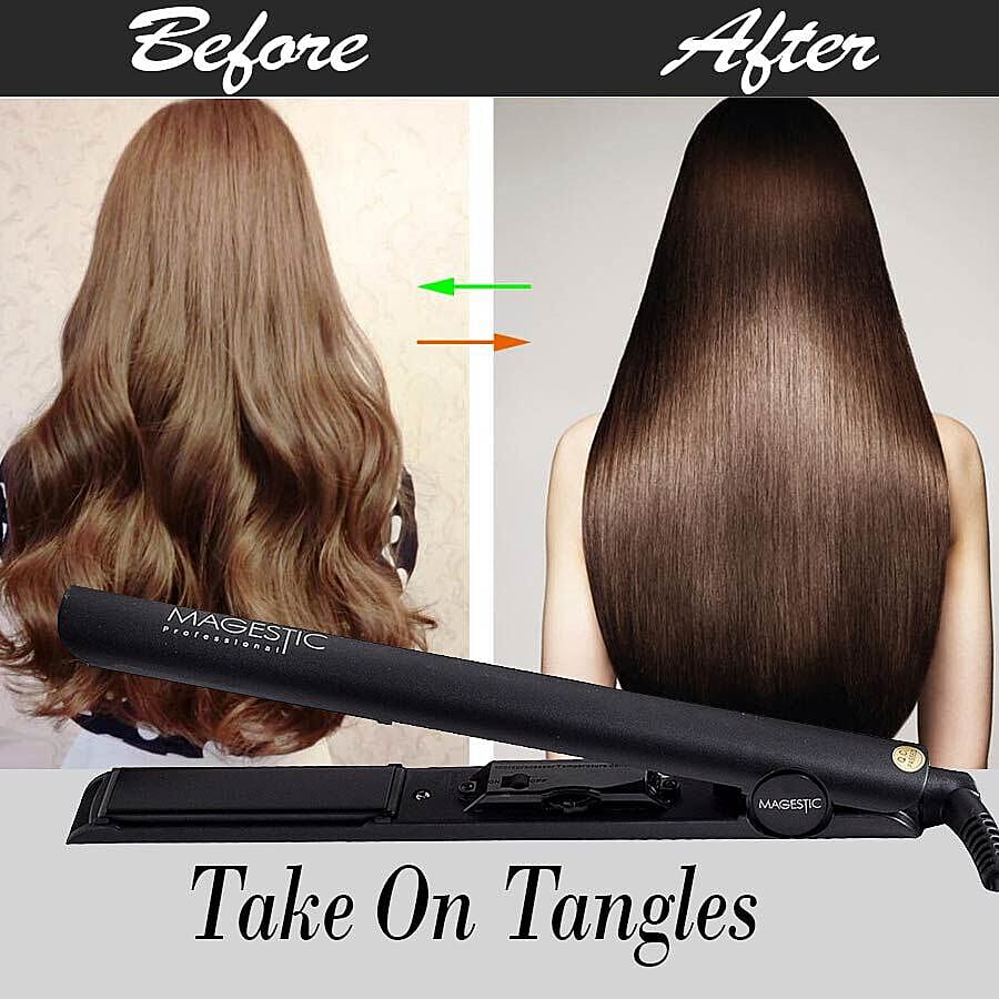 Hair Straightener (Size 1x1x1 ) - Black & Silver