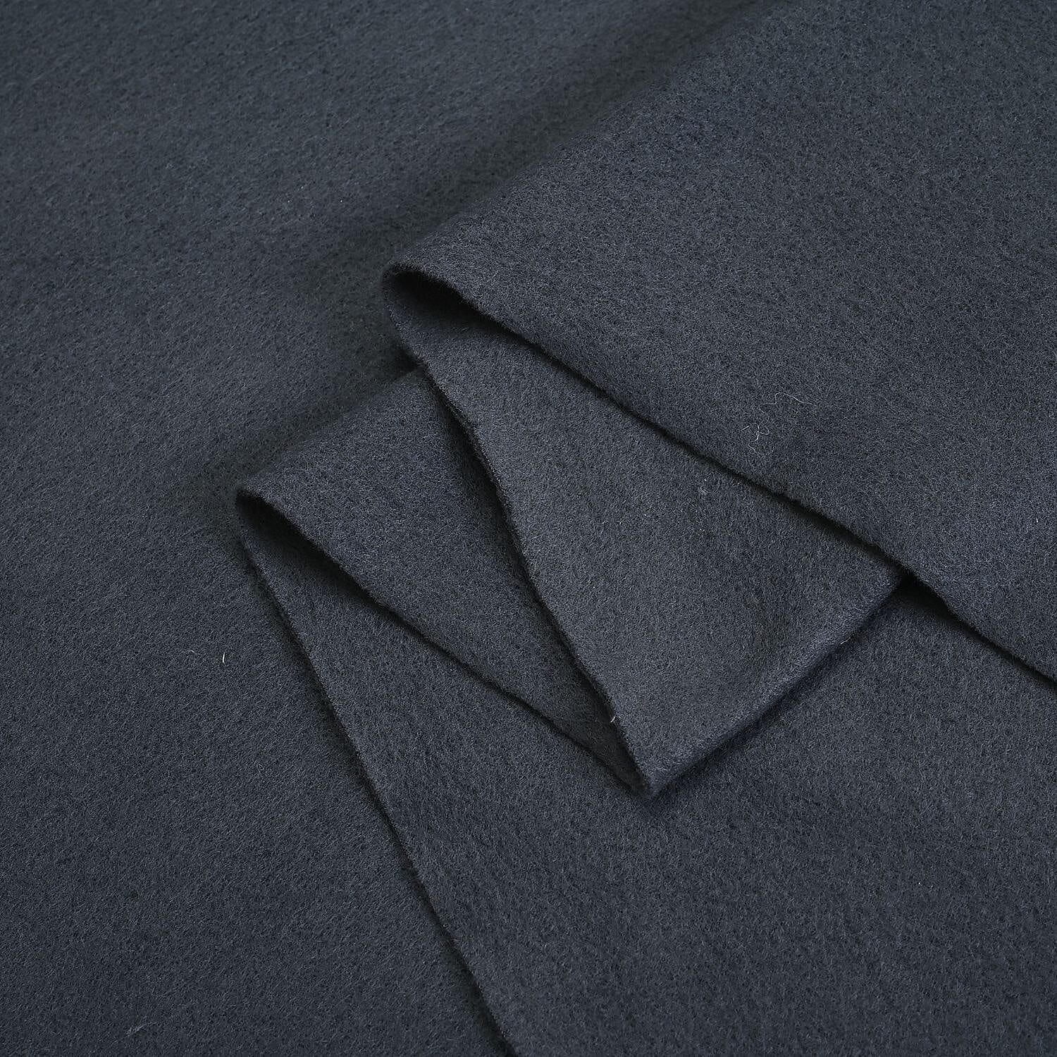 SUPER BARGAIN- Fleece Solid Blanket (Size 170x130 cm) - Dark Grey