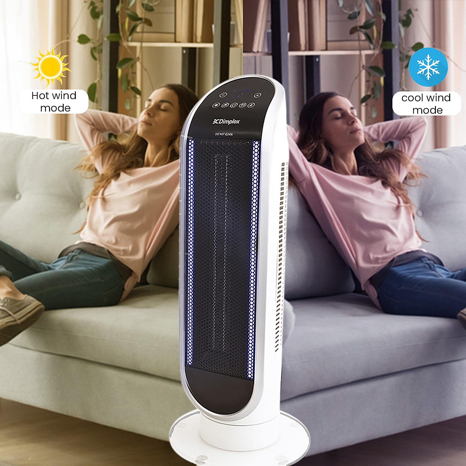 Closeout Deal - Dimplex Maxair Hot and Cold 2 in 1 Smart Heater and Fan
