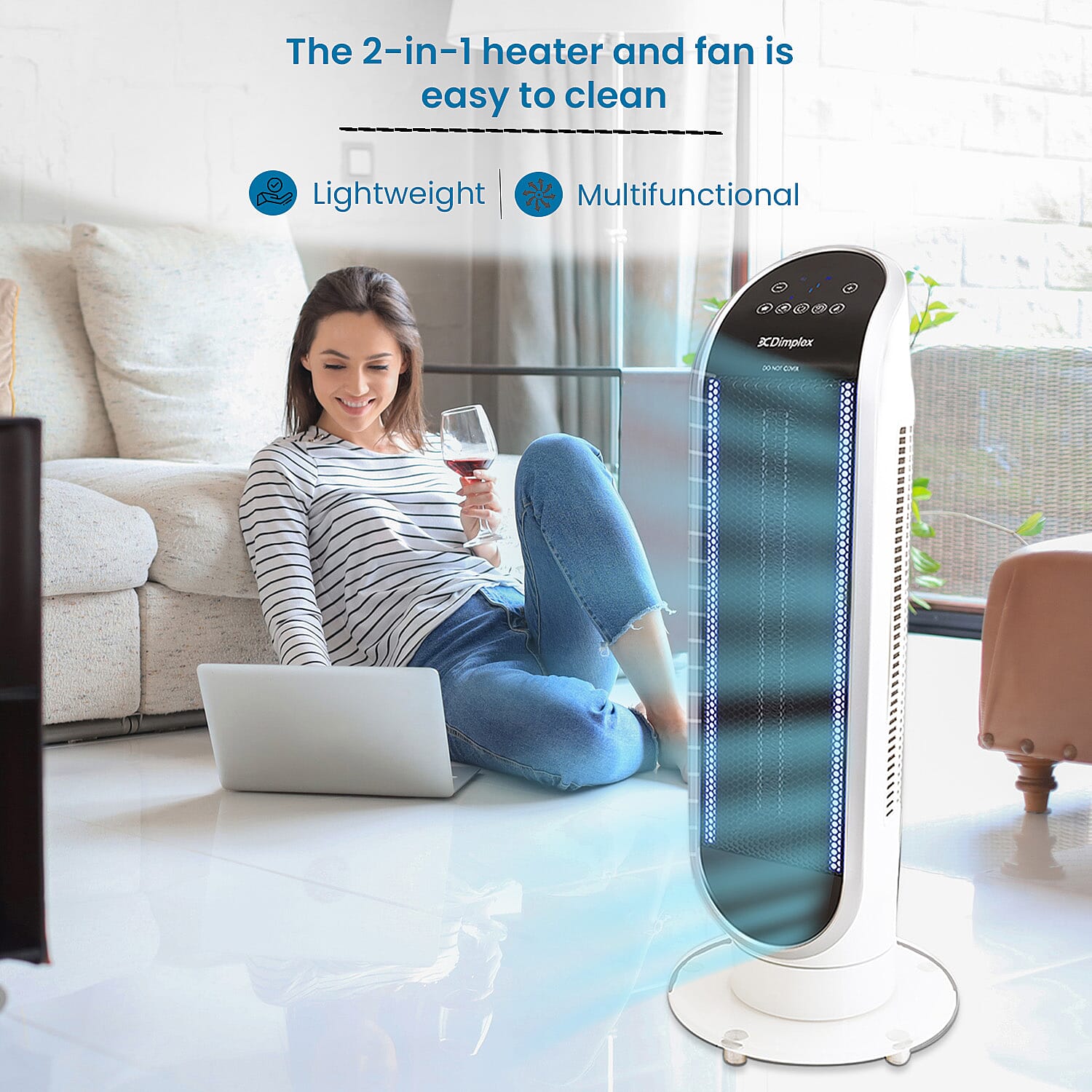 Closeout Deal - Dimplex Maxair Hot and Cold 2 in 1 Smart Heater and Fan