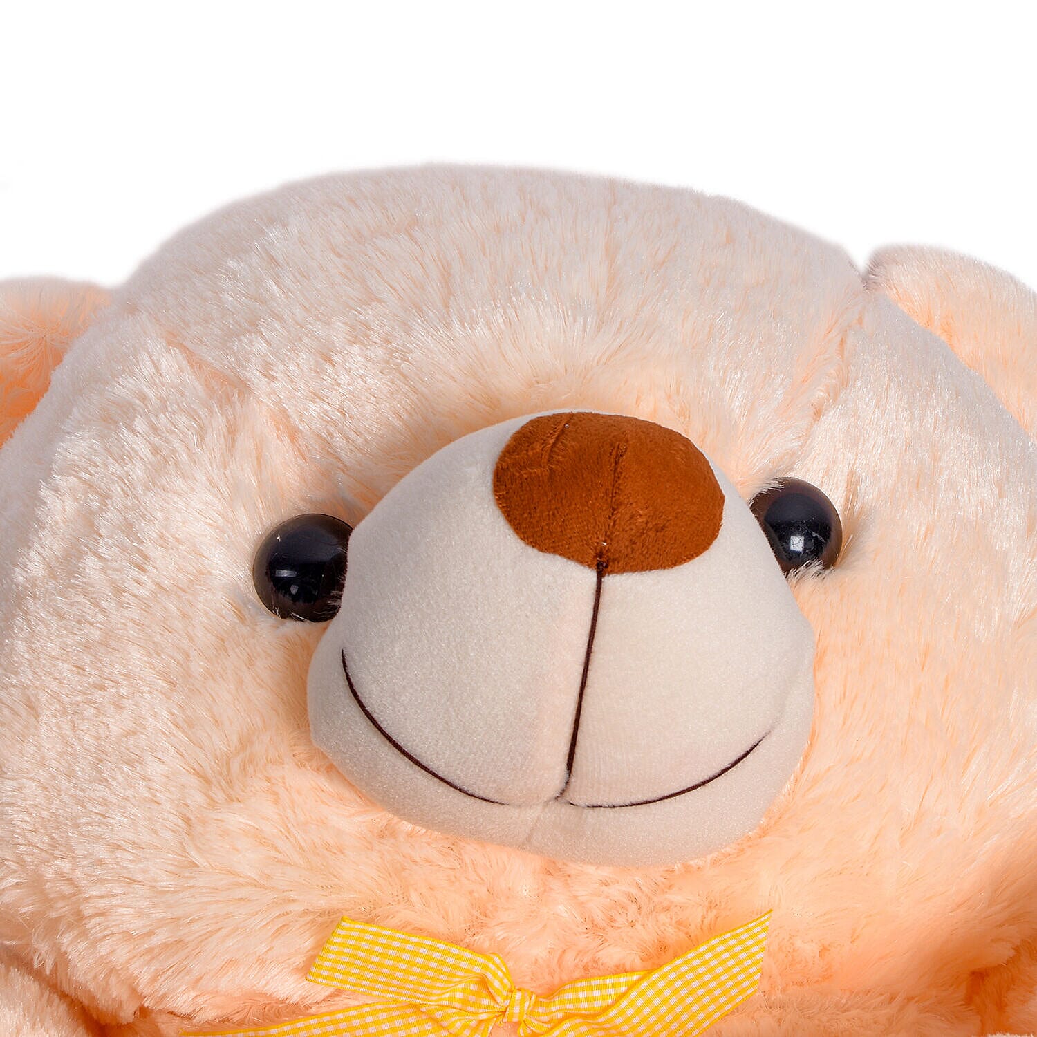 Soft Teddy Bear with Red Heart - Red & Orange