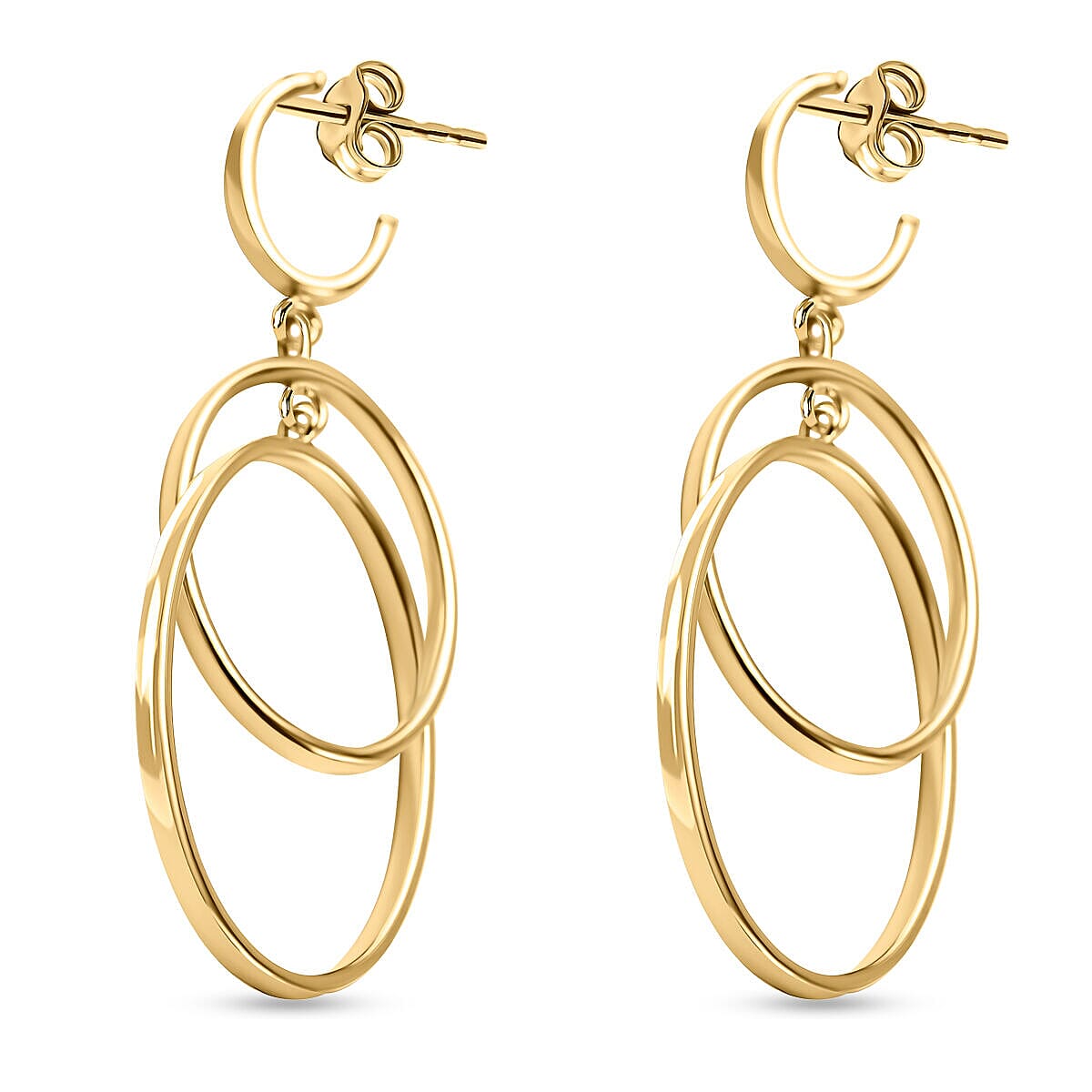 Maestro Collection - 9K Yellow Gold Dangle Earrings