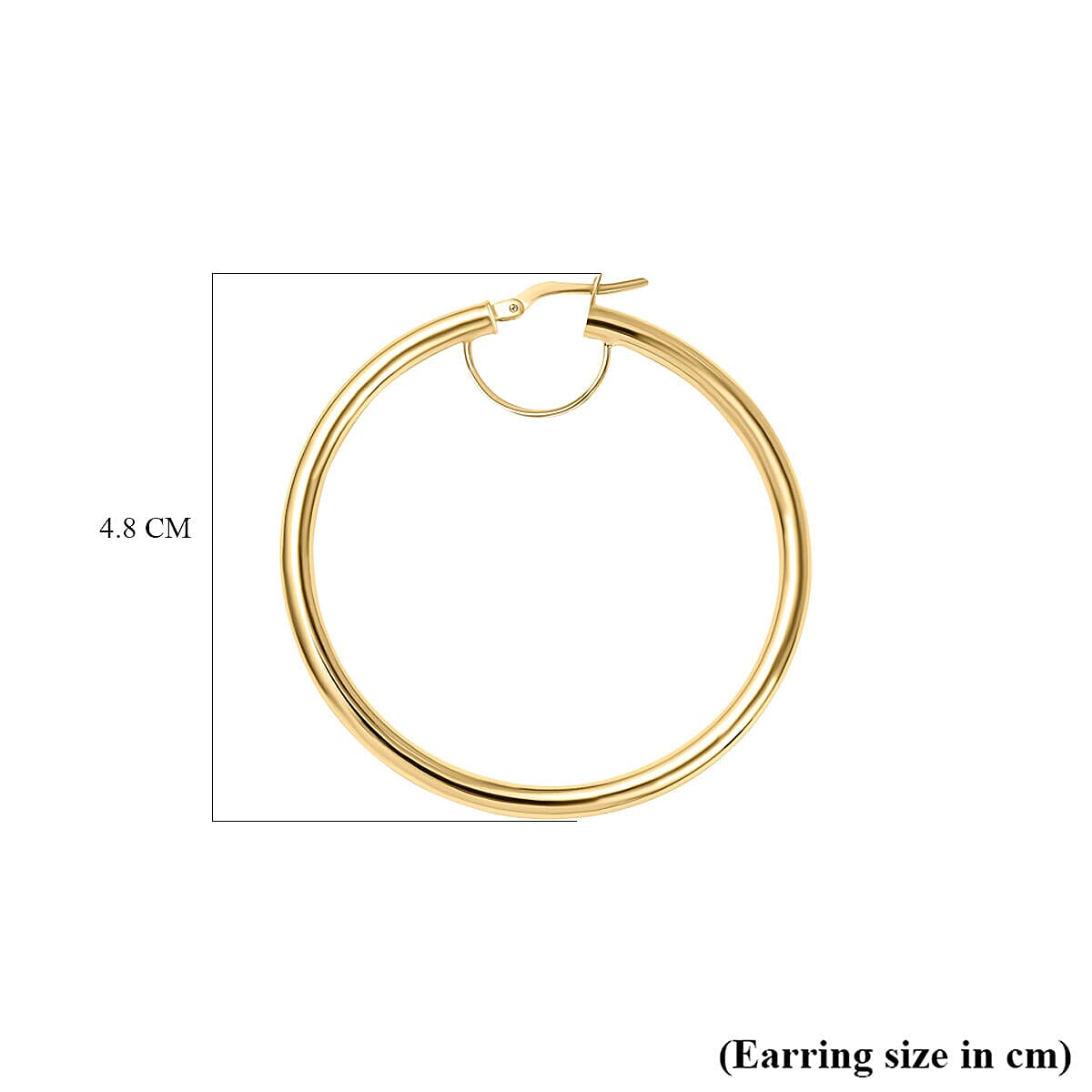 Maestro Collection - 9K Yellow Gold Hoop Earrings,