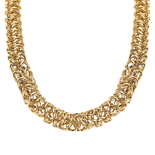 Maestro Collection - 9K Yellow Gold Byzantine Necklace, 23.56 Grams ...