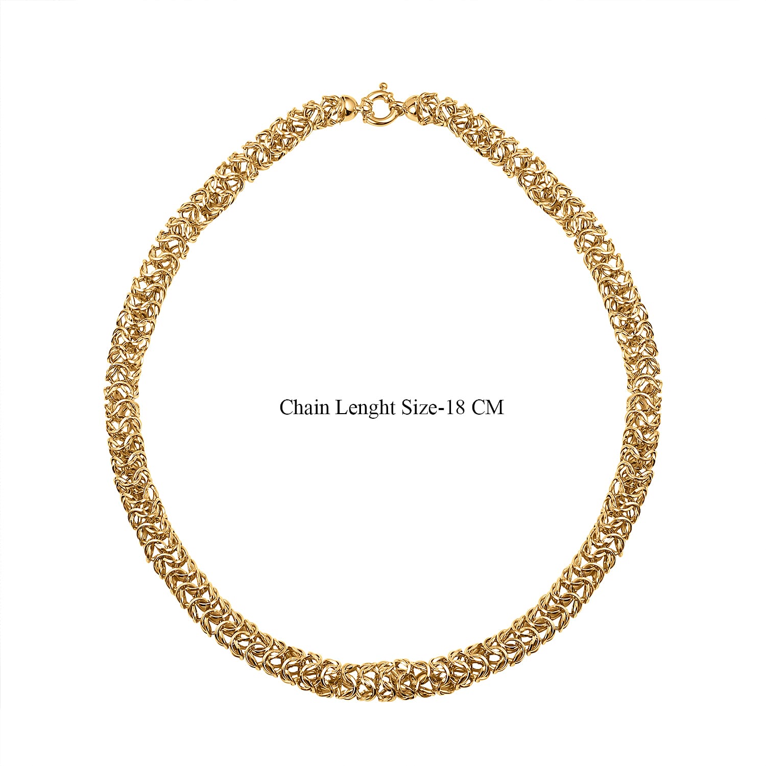 Maestro Collection - 9K Yellow Gold Byzantine Necklace (Size - 20) With Senorita Clasp, Gold Wt. 24.01 Gms