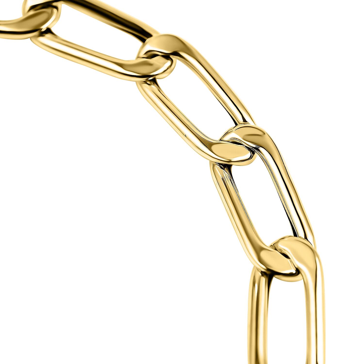 Maestro Collection - 9K Yellow Gold Paperclip Bracelet (Size - 7.5)