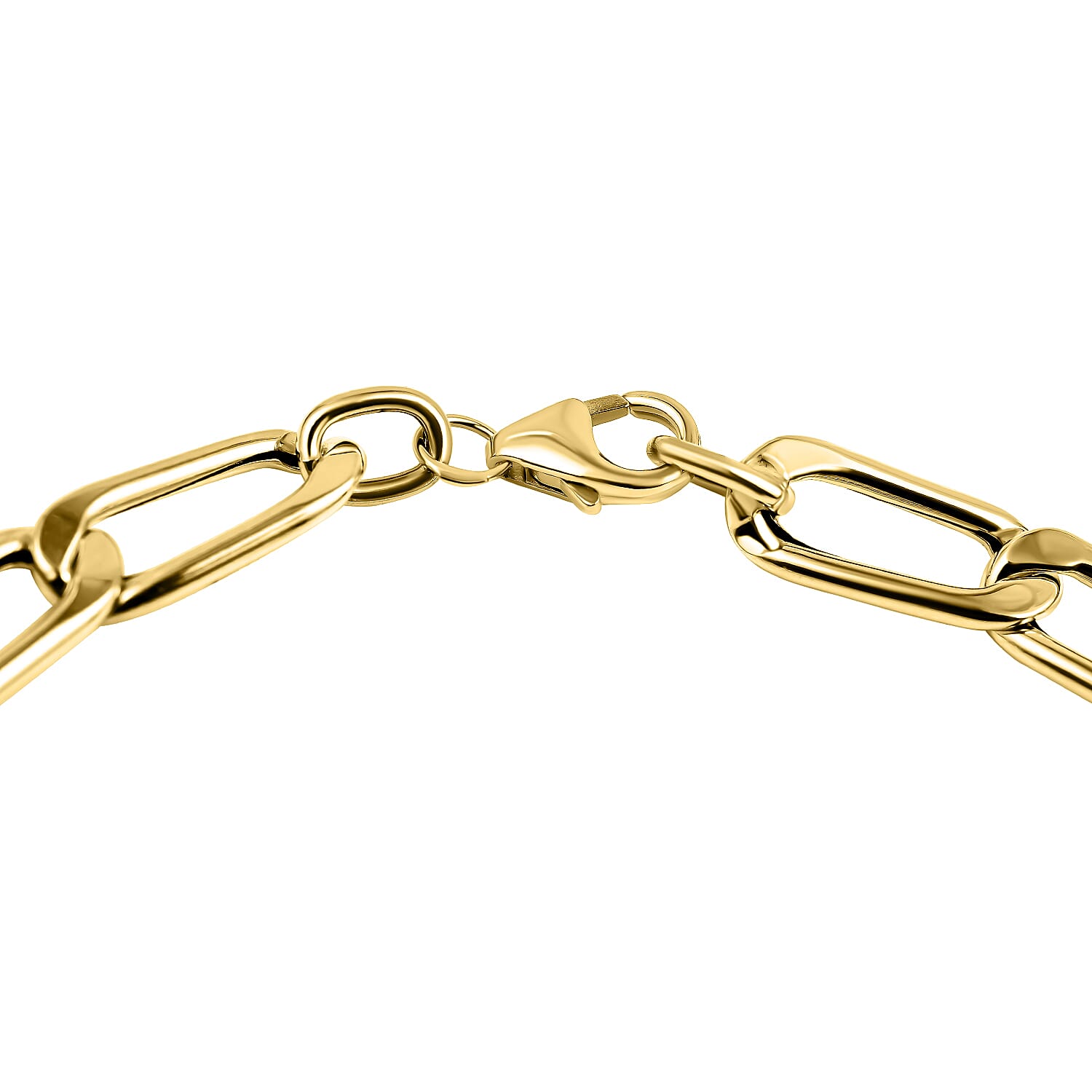 Maestro Collection - 9K Yellow Gold Paperclip Bracelet (Size - 7.5)