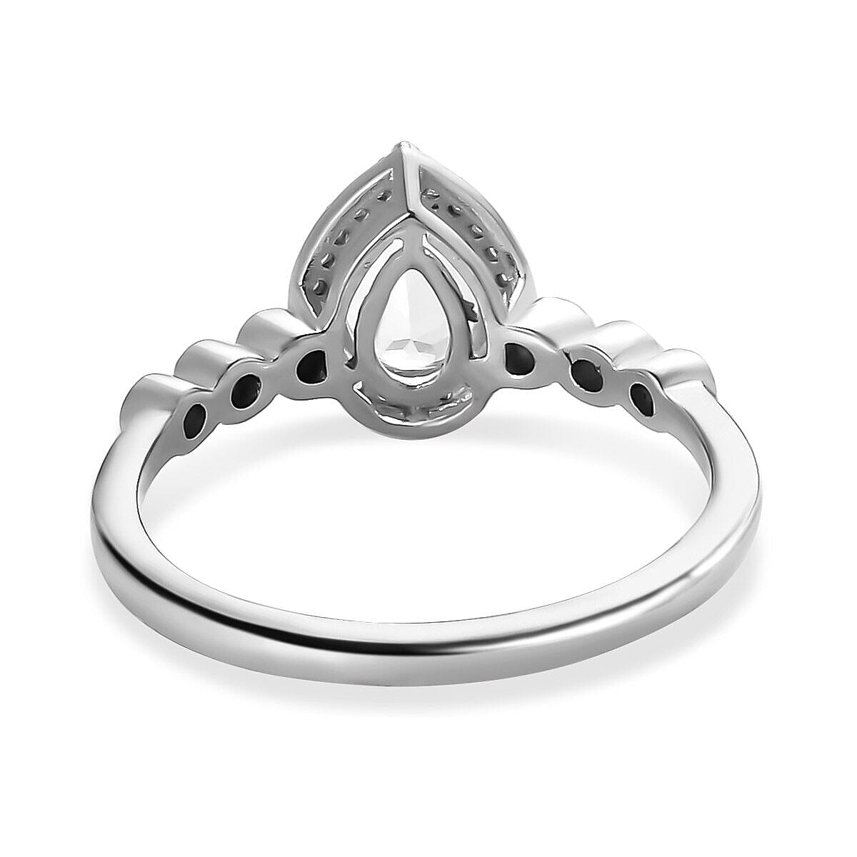 Espirito Santo Aquamarine and Natural Zircon Ring in Platinum Overlay Sterling Silver 1.12 Ct