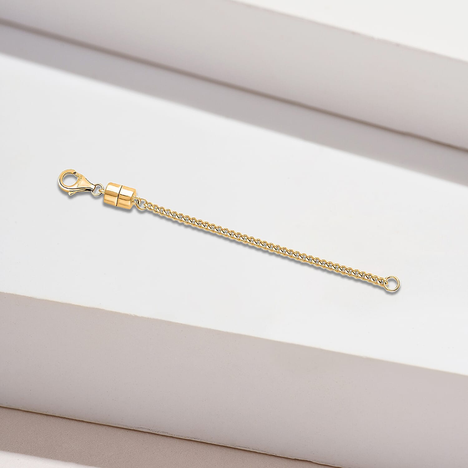 Yellow Gold Overlay Sterling Silver Lobster Lock