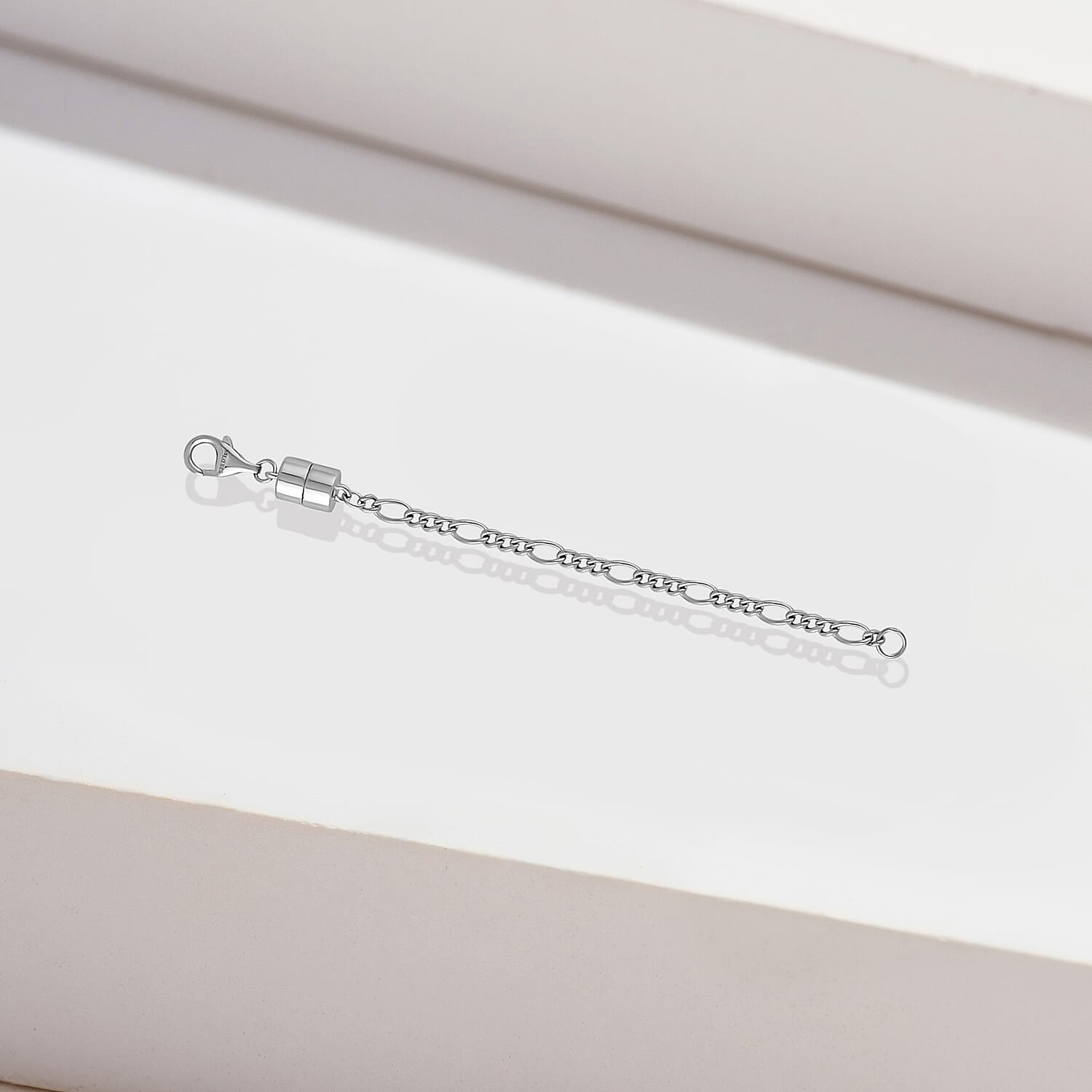 Rhodium Overlay Sterling Silver Lobster Lock