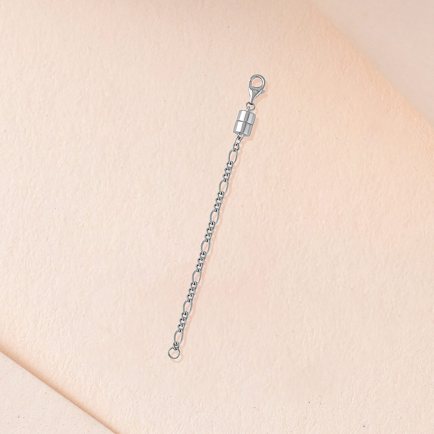 Rhodium Overlay Sterling Silver Lobster Lock