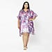 Tamsy Exclusive Liner Maze Print Short Kaftan