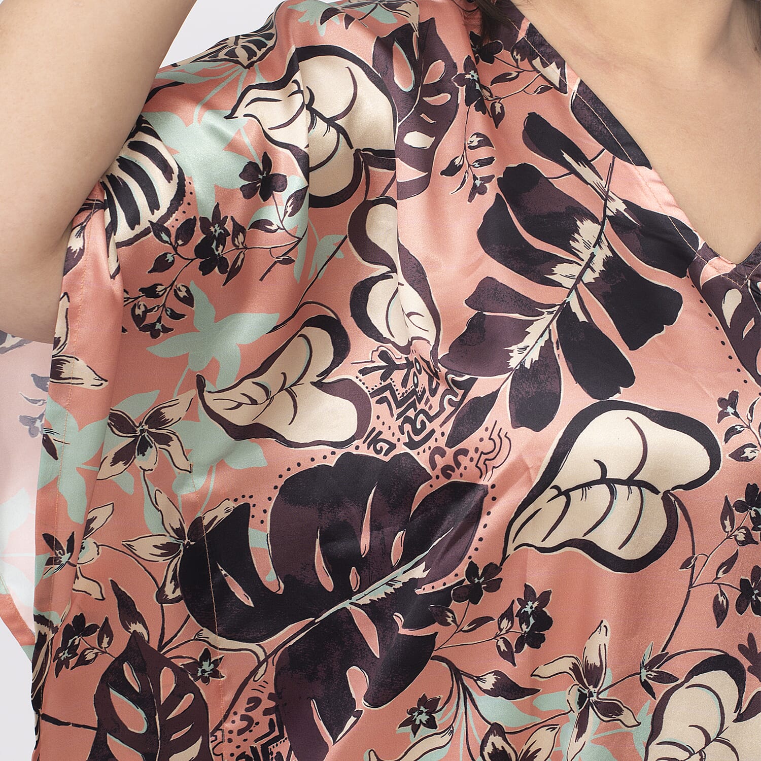 VLL  : Polyester  : Kaftan : One Size : Orange