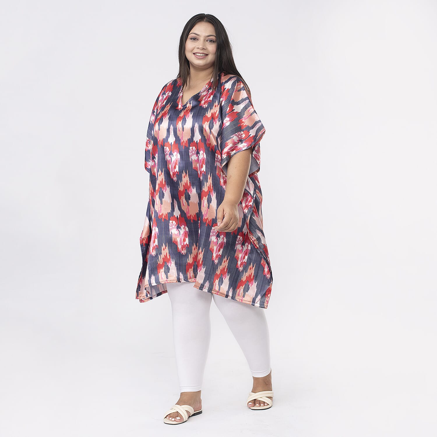 VLL  : Polyester  : Kaftan : One Size : Orange